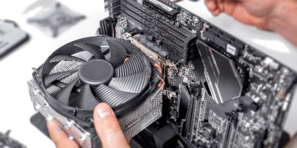 Computer being repaired in Llanfyllin